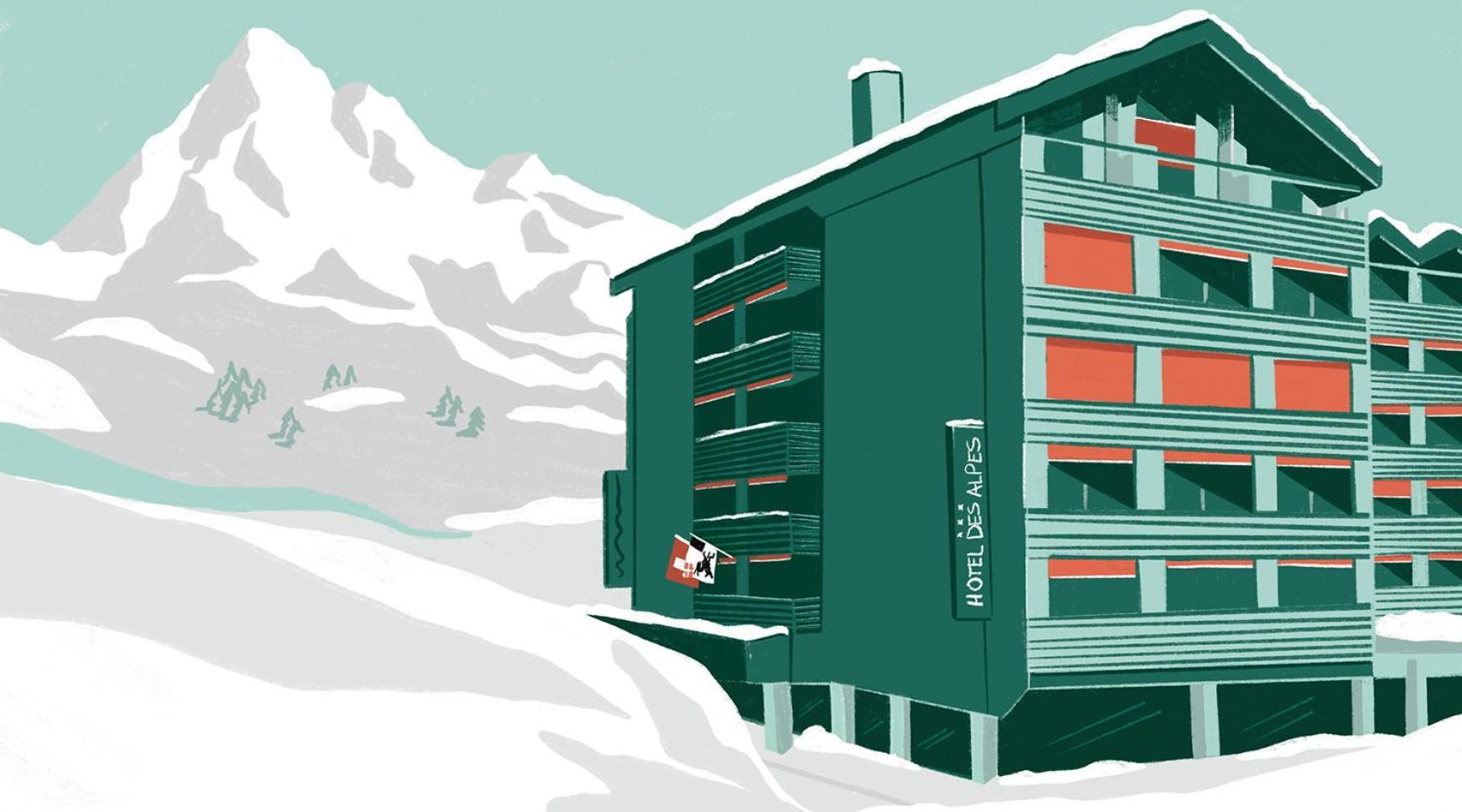 Studio Im Hotel Des Alpes Flims Kültér fotó